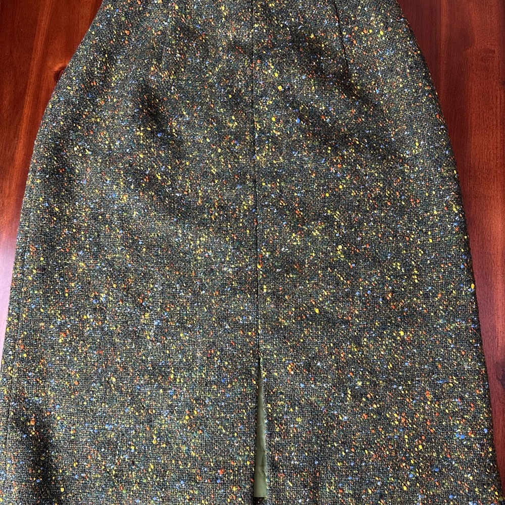 Elegant Multicolor Tweed Skirt